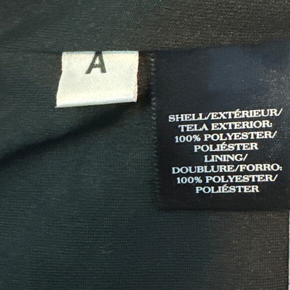 Ann Taylor black white print 3/4 sleeves tunic blouse size Small - Picture 3 of 13